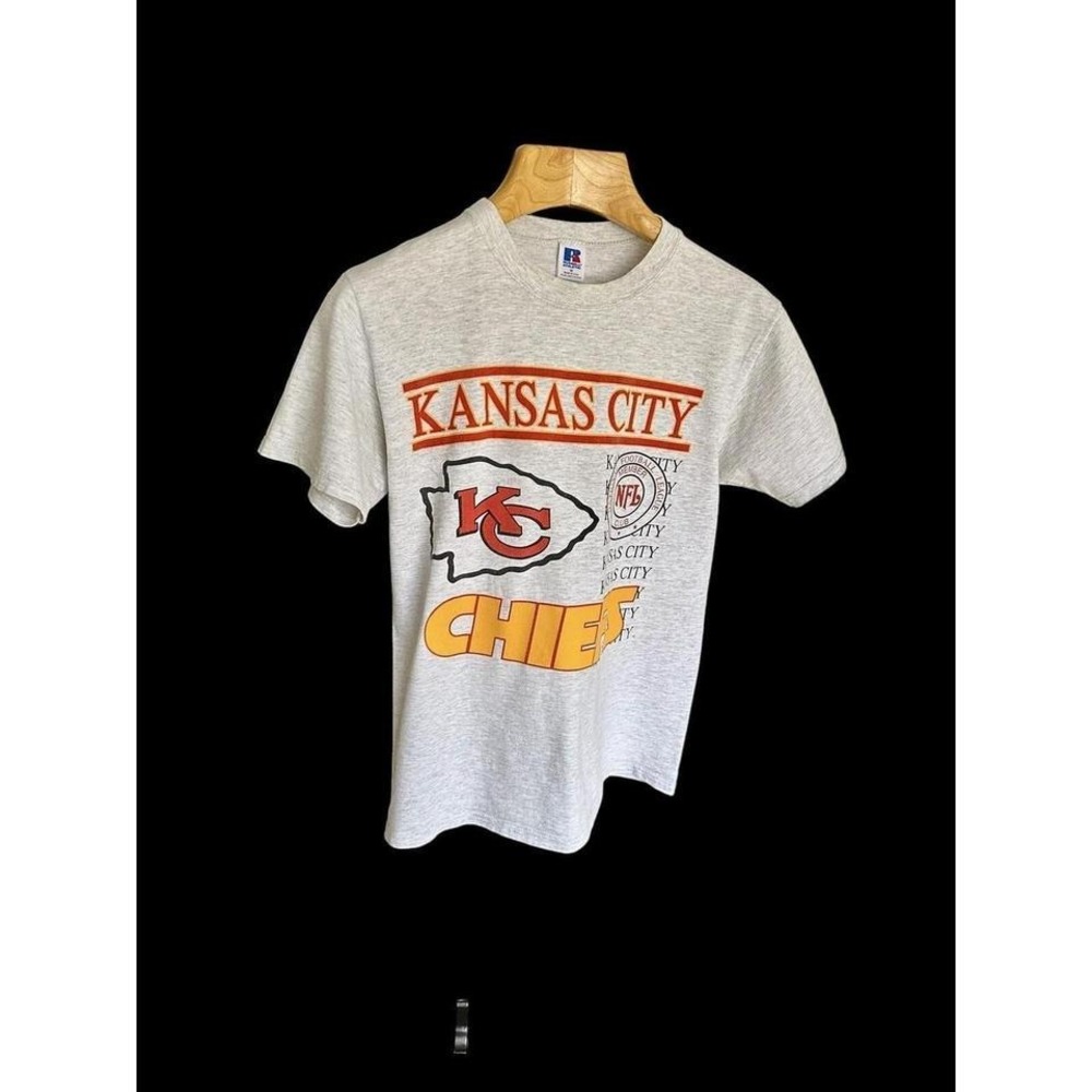 Russell Vintage Kansas City Chiefs t-shirt Medium Swift‎ Kelce Grey